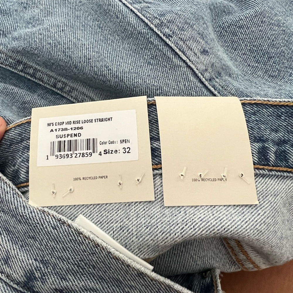 AGOLDE 90s Crop Distressed Jeans - Picture 8 of 8